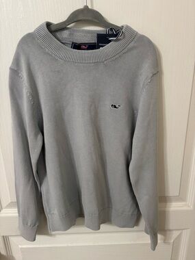 NWT Vineyard Vines size 7 boy’s fair isle crew sweater color granite